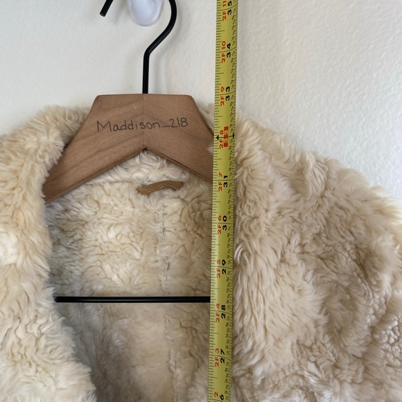 Wilson’s Leather Maxima Small Leather Patchwork Coat Faux Fur Tan Brown S - Picture 14 of 15